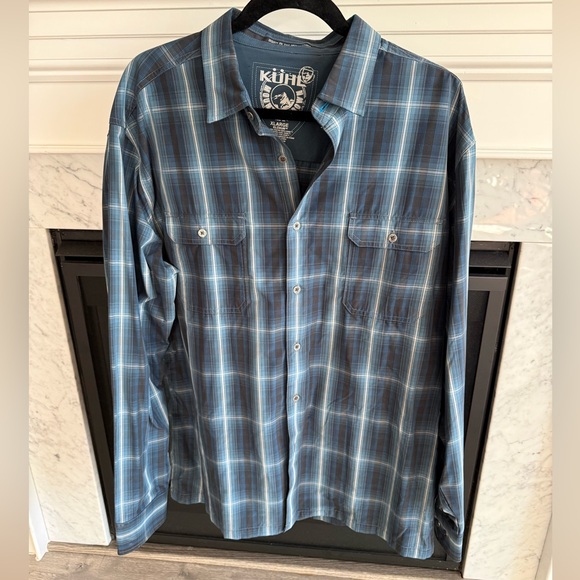 KUHL Men's Response Button Down in Blue Mirage - Picture 2 of 5